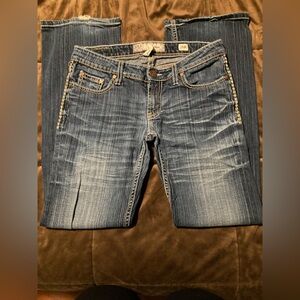 BKE denim, Stella boot Size 28R, 28 x 31 1/2, cute and comfy denim jeans